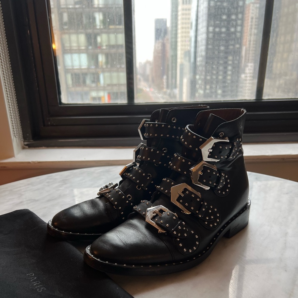 Givenchy Studded Leather Ankle Boot size 36.5
